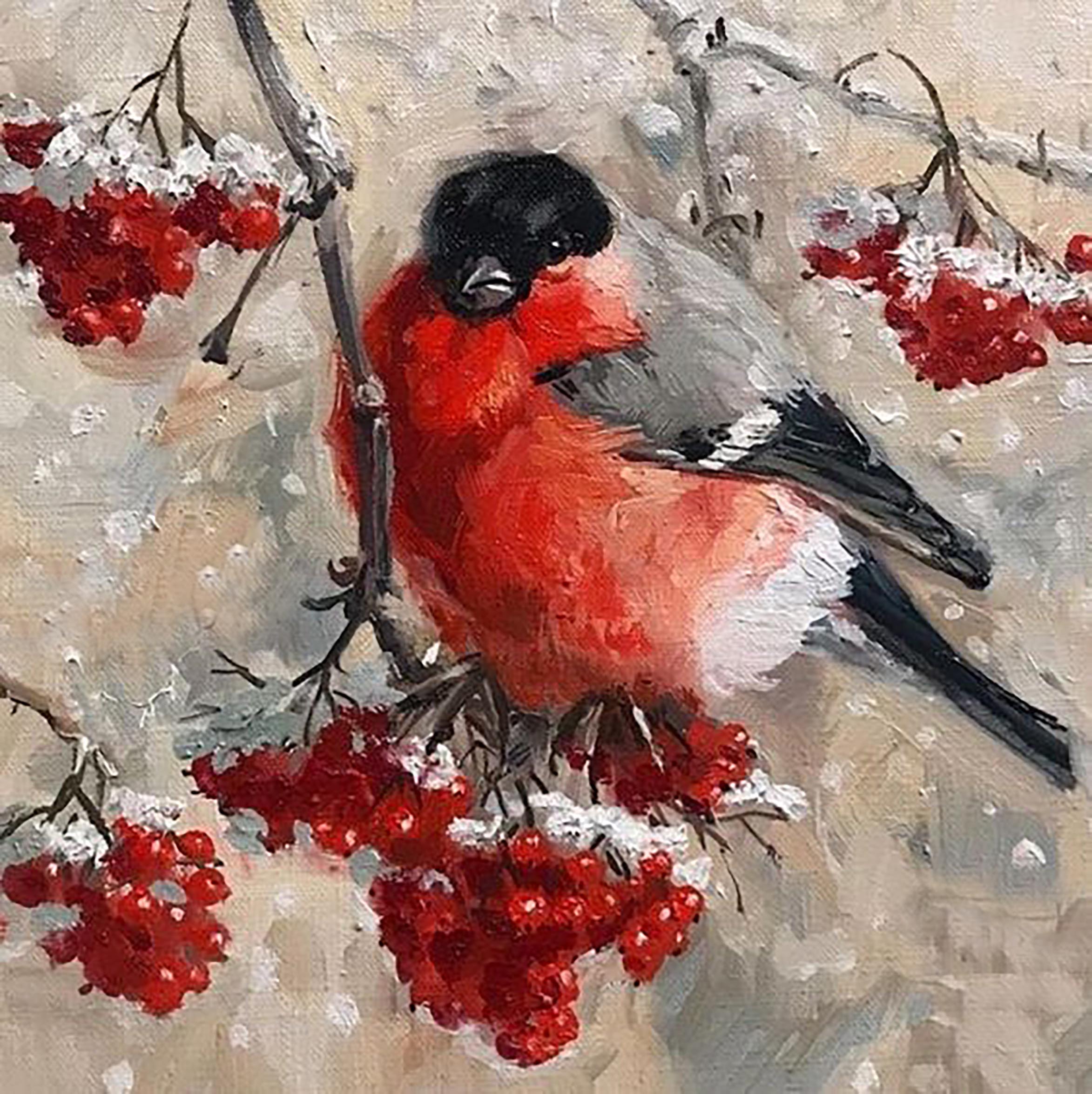 Интерьерная картина Снегирь